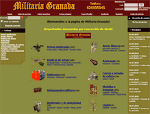 Tablet Screenshot of militariagranada.net